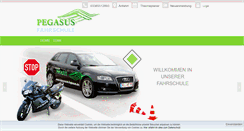 Desktop Screenshot of fahrschule-pegasus-lernen.de