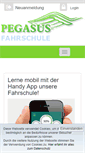 Mobile Screenshot of fahrschule-pegasus-lernen.de